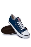 Męskie Klasyczne Trampki Cross Jeans JJ1R4004C Granatowe