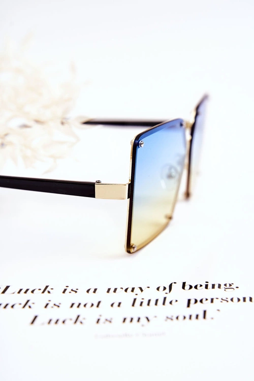 Damskie Okulary Przeciwsłoneczne Ombre V180004 Niebiesko-Żółte