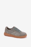 Zamszowe Niskie Sneakersy Damskie Zielone Paliana