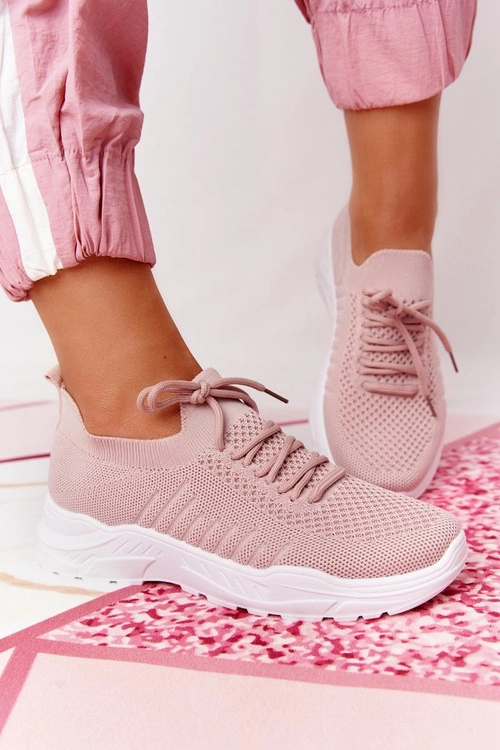 Damskie Sportowe Buty Sneakersy Różowe Ruler