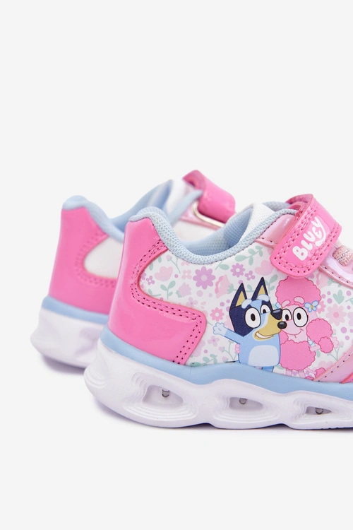 Sneakersy Dla Dziewczynki Bluey Ze Świecącą Podeszwą 8704215 Różowe