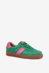 Zamszowe Sneakersy Damskie Vinceza 79576 Zielone