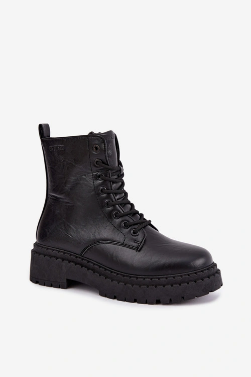 Botki Typu Workery Damskie Big Star UU274816 Czarne