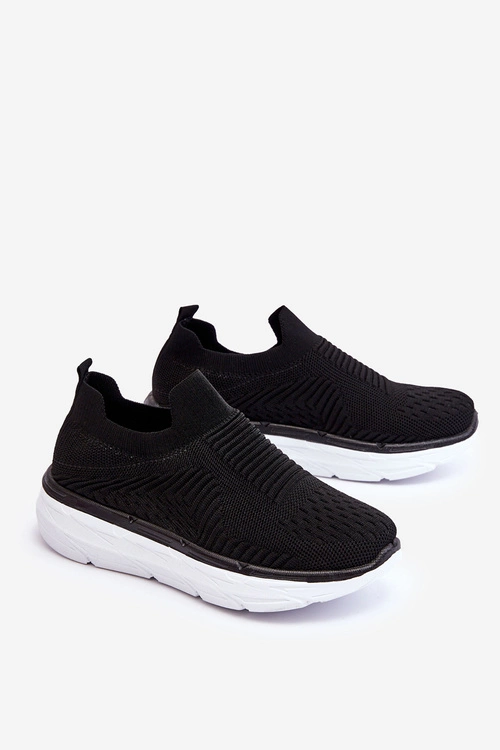 Damskie Wsuwane Buty Sportowe Czarne Ferive
