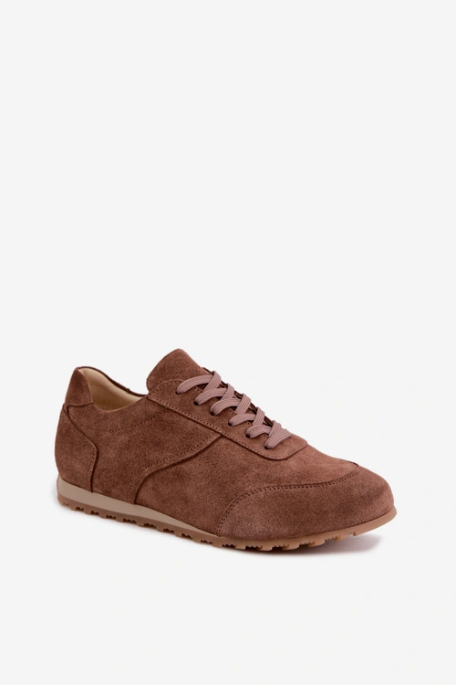 Sneakersy Barefoot Z Naturalnego Zamszu Zazoo N1422 Brązowe