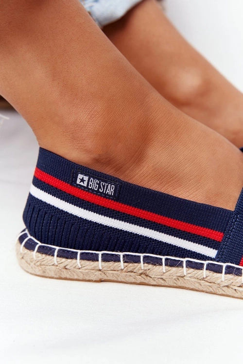 Espadryle Na Plecionej Podeszwie Big Star HH274483 Granatowe