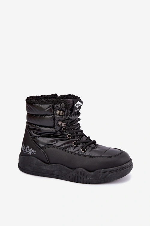 Sznurowane Śniegowce Trapery Lee Cooper LCJ-44-4562 Czarne
