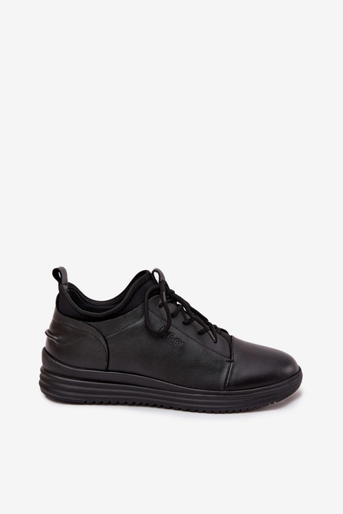 Skórzane Półbuty Męskie Lee Cooper LCJ-26-33-3964 Czarne