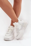 Buty Sportowe Damskie Na Platformie Big Star SS274510 Białe