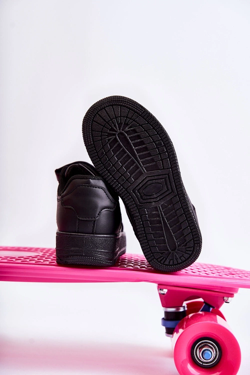 Dziecięce Buty Sportowe Na Rzepy Czarne Elike